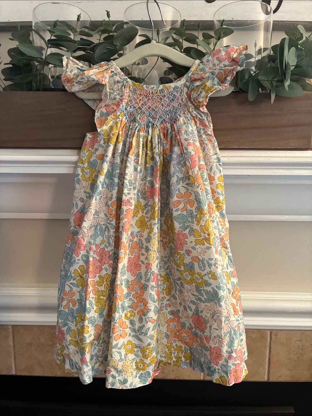 18-24 mos gil & niya Floral Smocked Dress (90cm)